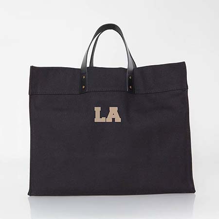 Solid Black City Charm Advantage Tote Bags by CB Station - Los Angeles Solid Black City Charm Advantage Tote Bags by CB Station - Los Angeles