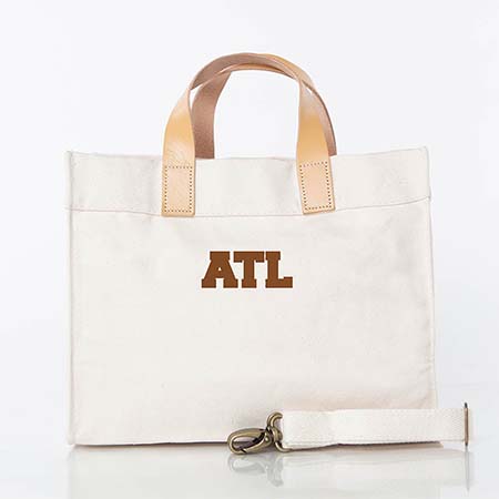 Natural City Charm Mini Advantage Tote Bags by CB Station - Atlanta Natural City Charm Mini Advantage Tote Bags by CB Station - Atlanta
