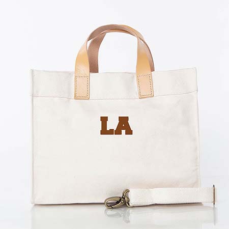 Natural City Charm Mini Advantage Tote Bags by CB Station - Los Angeles Natural City Charm Mini Advantage Tote Bags by CB Station - Los Angeles