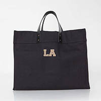 Solid Black City Charm Advantage Tote Bags by CB Station - Los Angeles