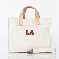 Natural City Charm Mini Advantage Tote Bags by CB Station - Los Angeles