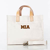 Natural City Charm Mini Advantage Tote Bags by CB Station - Miami