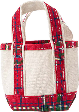 Red Plaid Mini Classic Tote by CB Station