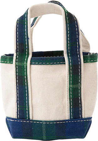 Blue Plaid Mini Classic Tote by CB Station