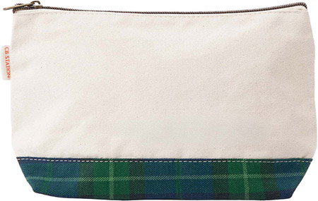 Blue Plaid Clutch by CB Station