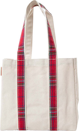 Red Plaid Four Bottle Wine Carrier by CB Station