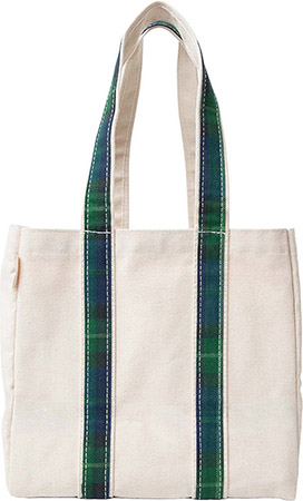 Blue Plaid Four Bottle Wine Carrier by CB Station