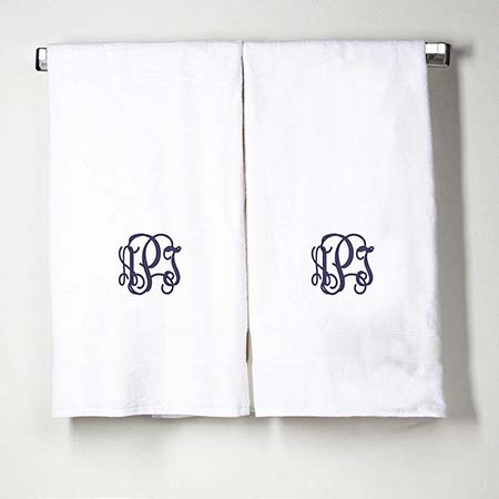 White Cotton Bath Towels by CB Station