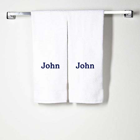 White Cotton Hand Towels by CB Station White Cotton Hand Towels by CB Station