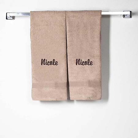 Taupe Cotton Hand Towels by CB Station