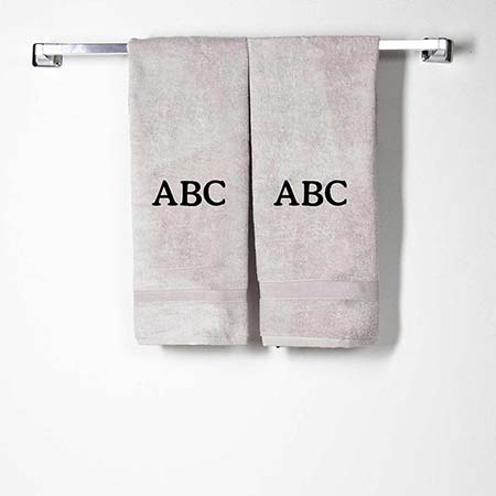 Gray Cotton Hand Towels by CB Station