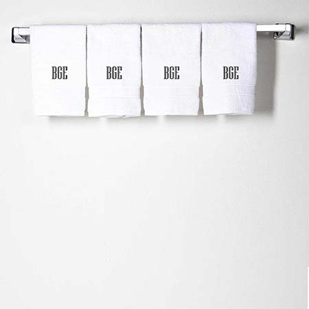 White Cotton Face Towels by CB Station White Cotton Face Towels by CB Station