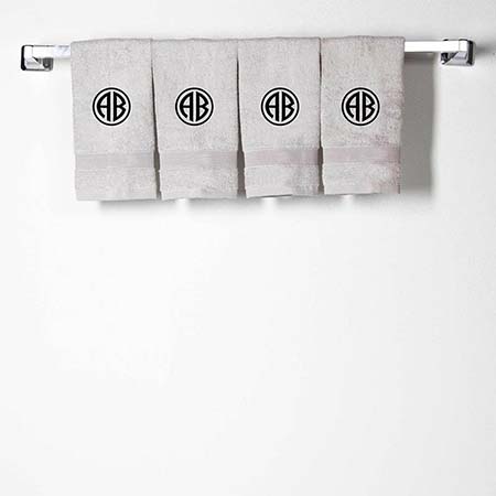 Gray Cotton Face Towels by CB Station Gray Cotton Face Towels by CB Station