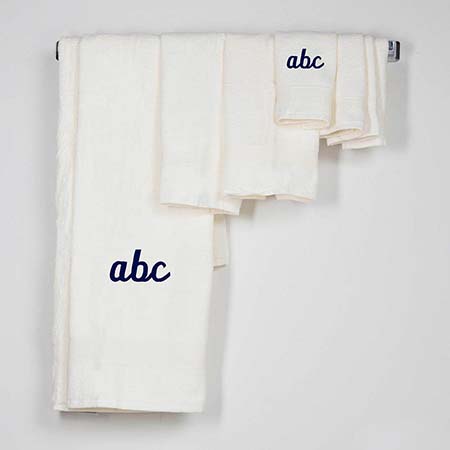 Decorative and Monogrammed Hand Towels for Bathroom Kitchen Makeup | Personalized Gift for Wedding-Bridal | Luxury Turkish Towel | Spa, Set of 2