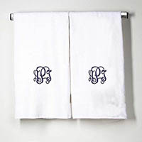 White Cotton Bath Towels by CB Station