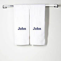 White Cotton Hand Towels by CB Station