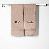 Taupe Cotton Hand Towels by CB Station