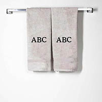 Gray Cotton Hand Towels by CB Station