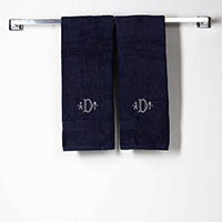 Navy Cotton Hand Towels by CB Station