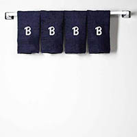 Navy Cotton Face Towels by CB Station