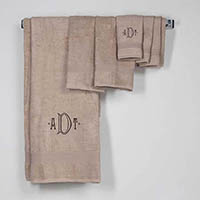 Taupe 8-Piece Cotton Towel Sets by CB Station