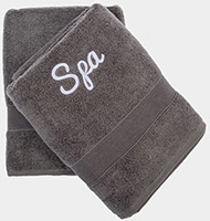 Gray Cotton Bath Towels by CB Station