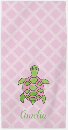 Personalized Beach Towels by Kelly Hughes Designs (Sea Turtle)