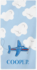 Personalized Beach Towels by Kelly Hughes Designs (Airplane)