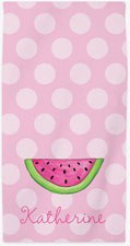 Personalized Beach Towels by Kelly Hughes Designs (Watermelon)