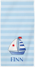 Personalized Beach Towels by Kelly Hughes Designs (Set Sail)