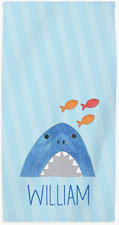 Personalized Beach Towels by Kelly Hughes Designs (Sharks & Minnows)
