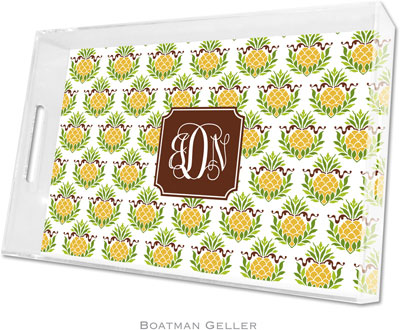 Boatman Geller Lucite Trays - Pineapple Repeat (Large - Pre-Set) Boatman Geller Lucite Trays - Pineapple Repeat (Large - Pre-Set)