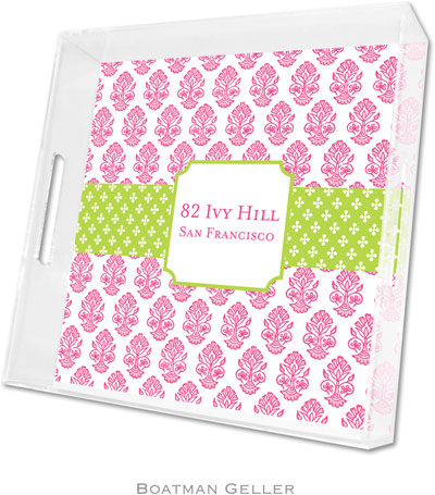 Boatman Geller Lucite Trays - Beti Pink (Square) Boatman Geller Lucite Trays - Beti Pink (Square)