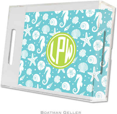 Boatman Geller Lucite Trays - Jetties Teal (Small - Pre-Set) Boatman Geller Lucite Trays - Jetties Teal (Small - Pre-Set)