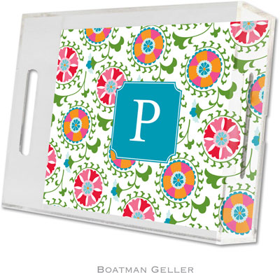 Boatman Geller Lucite Trays - Suzani (Small - Pre-Set) Boatman Geller Lucite Trays - Suzani (Small - Pre-Set)