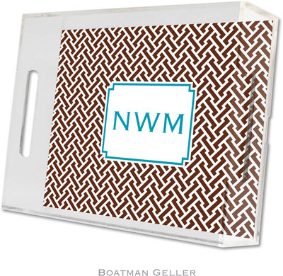 Boatman Geller Lucite Trays - Stella Chocolate (Small - Panel) Boatman Geller Lucite Trays - Stella Chocolate (Small - Panel)