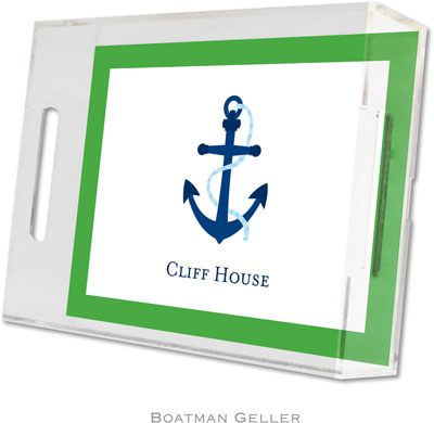 Boatman Geller Lucite Trays - Anchor (Small)