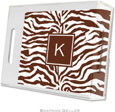 Boatman Geller Lucite Trays - Zebra Brown (Small - Pre-Set)