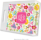 Boatman Geller Lucite Trays - Bright Floral (Small - Pre-Set)