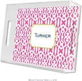 Boatman Geller Lucite Trays - Cameron Raspberry (Small - Panel)