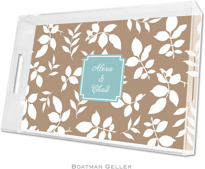 Boatman Geller - Create-Your-Own Personalized Lucite Trays (Silo Leaves - Large)