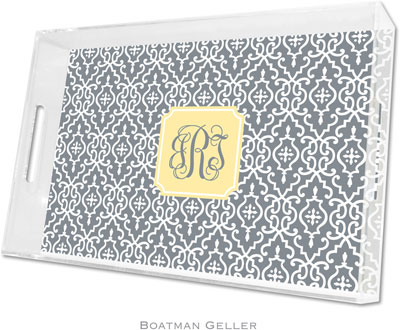 Boatman Geller - Create-Your-Own Personalized Lucite Trays (Wrought Iron - Large)