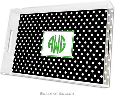 Boatman Geller - Create-Your-Own Personalized Lucite Trays (Polka Dot - Large) Boatman Geller - Create-Your-Own Personalized Lucite Trays (Polka Dot - Large)