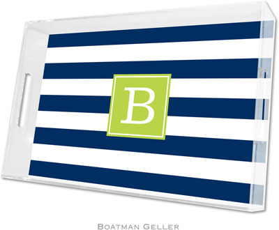 Boatman Geller - Create-Your-Own Personalized Lucite Trays (Awning Stripe - Large) Boatman Geller - Create-Your-Own Personalized Lucite Trays (Awning Stripe - Large)