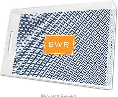 Boatman Geller - Create-Your-Own Personalized Lucite Trays (Greek Key - Large) Boatman Geller - Create-Your-Own Personalized Lucite Trays (Greek Key - Large)