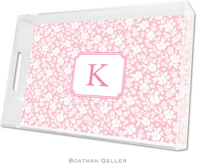 Boatman Geller - Create-Your-Own Personalized Lucite Trays (Petite Flower - Large) Boatman Geller - Create-Your-Own Personalized Lucite Trays (Petite Flower - Large)