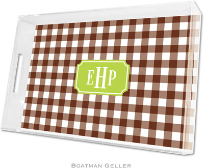 Boatman Geller - Create-Your-Own Personalized Lucite Trays (Classic Check - Large) Boatman Geller - Create-Your-Own Personalized Lucite Trays (Classic Check - Large)