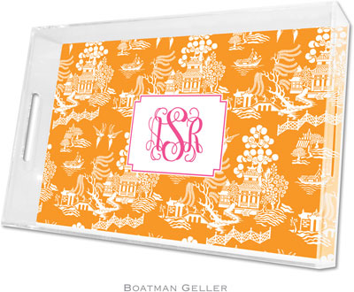 Boatman Geller - Create-Your-Own Personalized Lucite Trays (Chinoiserie - Large) Boatman Geller - Create-Your-Own Personalized Lucite Trays (Chinoiserie - Large)