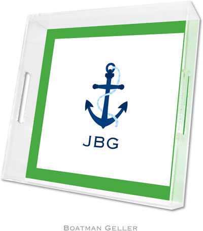 Boatman Geller - Create-Your-Own Personalized Lucite Trays (Icon with Border - Square)