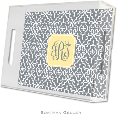 Boatman Geller - Create-Your-Own Personalized Lucite Trays (Wrought Iron - Small) Boatman Geller - Create-Your-Own Personalized Lucite Trays (Wrought Iron - Small)